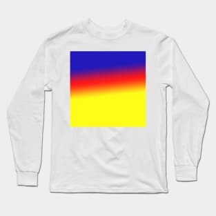 red blue yellow texture gradient Long Sleeve T-Shirt